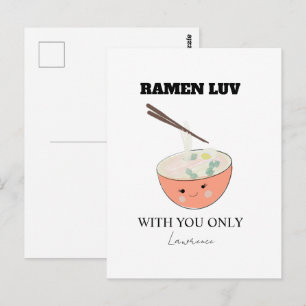 Postal Sopa de ramen linda a larga distancia en la cárcel