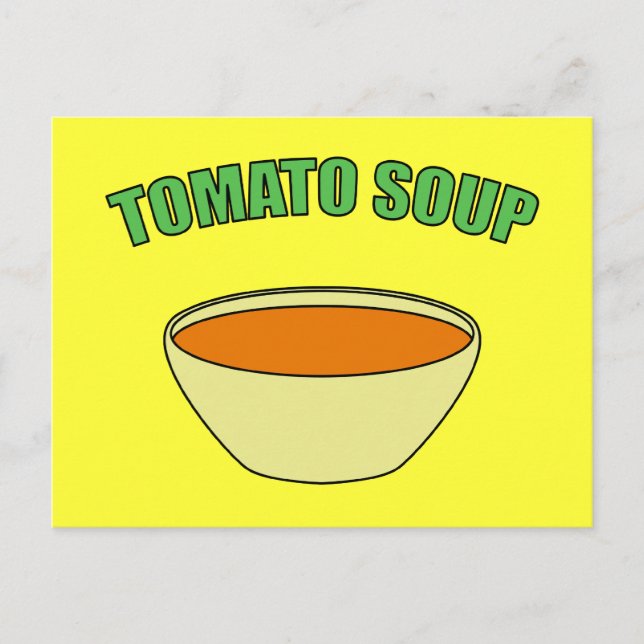 Postal Sopa de tomate (Anverso)