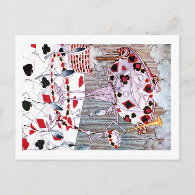 Postal Sopa, sopa hermosa de Alicia en el país de las mar (Anverso)