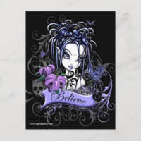 Sophia Lilly Believe Butterfly Fairy Postcard