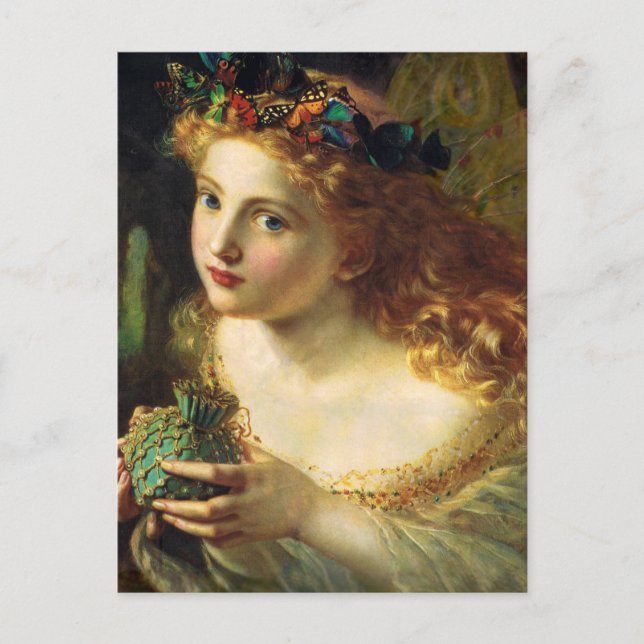 Postal Sophie Gengembre Anderson Fairy Art (Anverso)