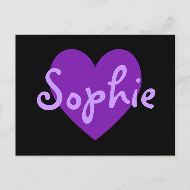 Postal Sophie in Purple (Anverso)