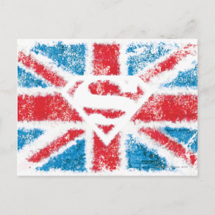 Postal Soportar con textura la bandera de S-Shield