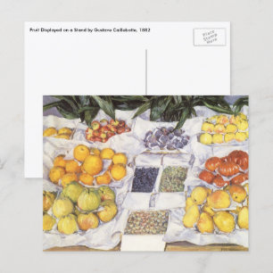 Postal Soporte de frutas por Gustave Caillebotte, Arte Vi