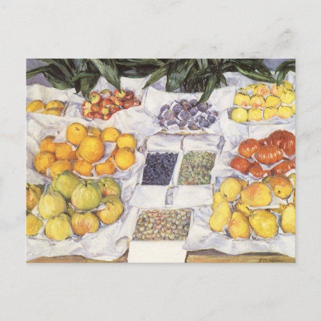 Postal Soporte de frutas por Gustave Caillebotte, Arte Vi (Anverso)
