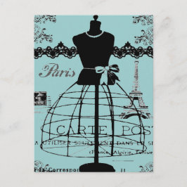 Postal Soporte de vestir de París, estilo vintage