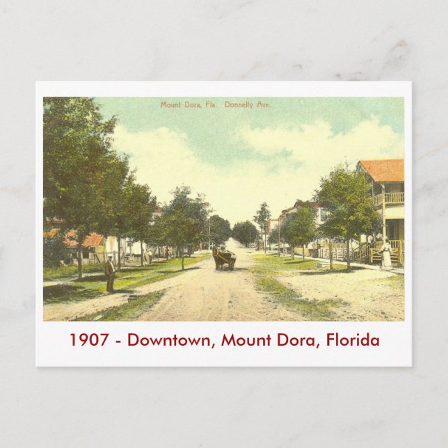 Postal Soporte Dora, FL - céntrico - 1907 (Anverso)