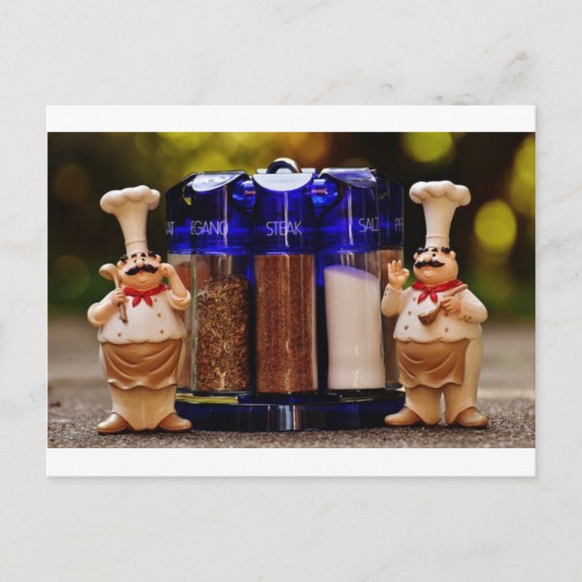 Postal Soporte para Chef (Anverso)