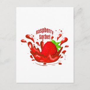 Postal Sorbete de frambuesa