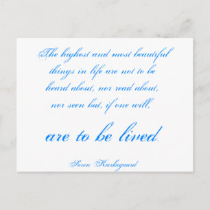 Postal Soren Kierkegaard