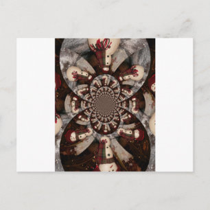 Postal Sorprendente hombre de nieve