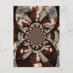 Postal Sorprendente hombre de nieve