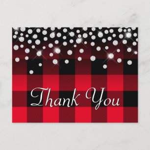 Postal Sorprendentemente Diamante de imitación, se le pus