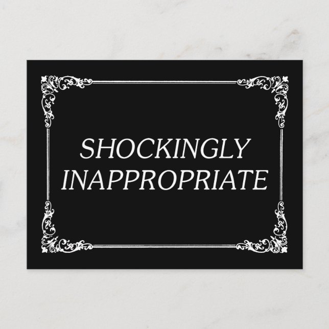 Postal Sorprendentemente Inapropiado (Anverso)