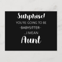 Sorpréndete Vas a ser la tía niñera 