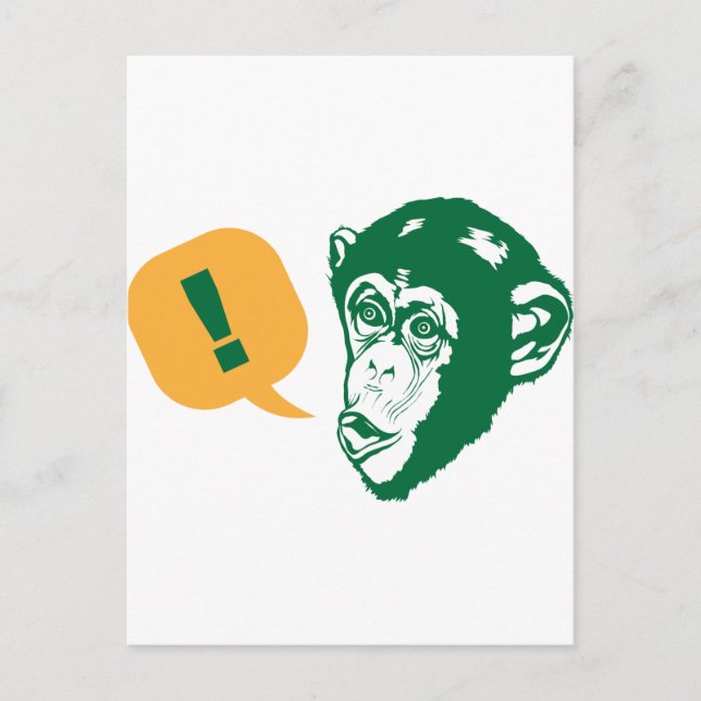 Postal Sorpresa Chimp (Anverso)