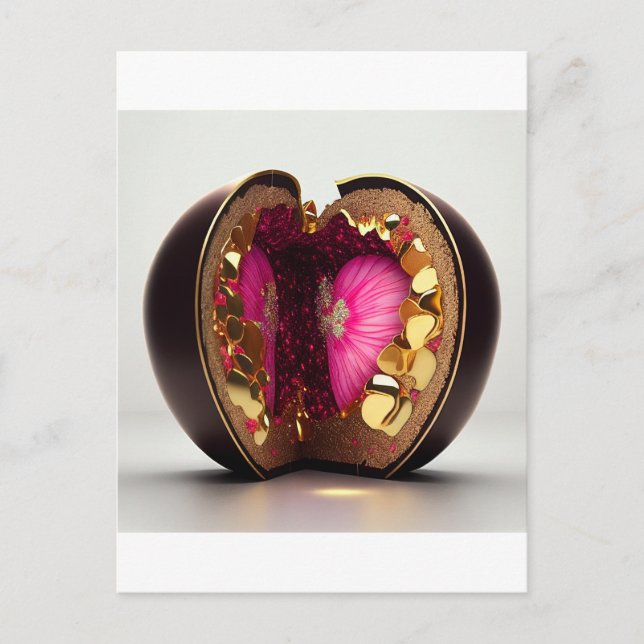 Postal Sorpresa de San Valentín de chocolate (Anverso)