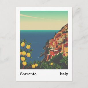 Postal Sorrento, Italia Arte Retro