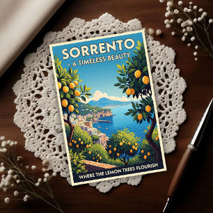 Postal Sorrento, Italia: Una vintage de los años 60 