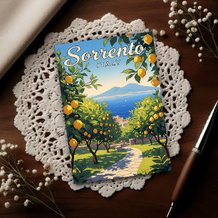 Postal Sorrento, Italia: Una vintage de los años 60