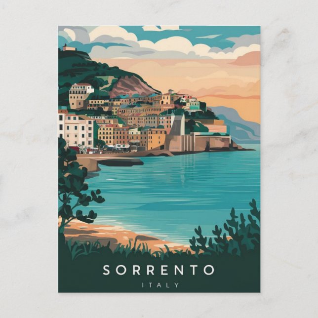 Postal Sorrento Italia Viaje (Anverso)
