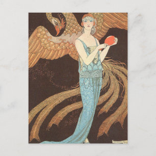 Postal Sortileges o divinidad por George Barbier
