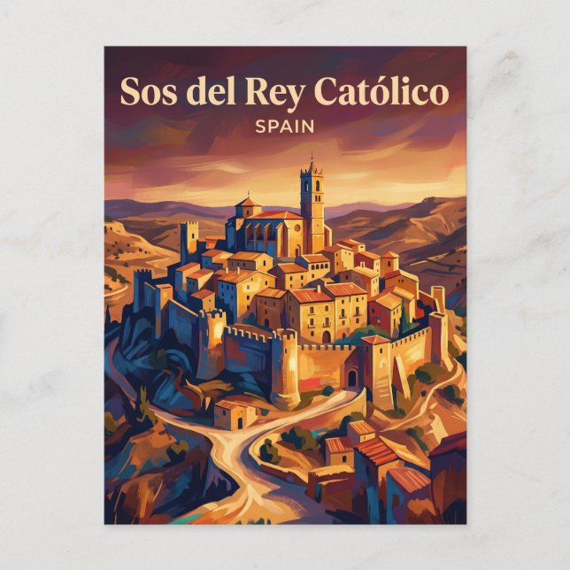Postal Sos del Rey Católico España (Anverso)