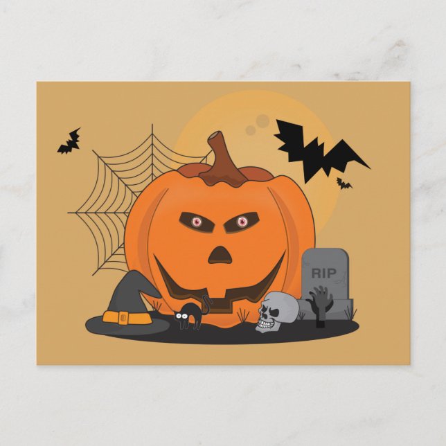 Postal Sospechosos de Wacky Halloween (Anverso)