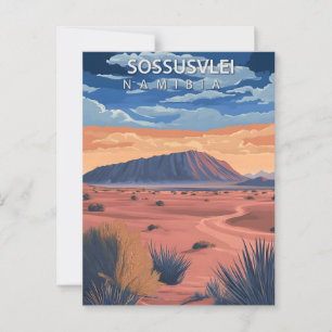 Postal Sossusvlei Namibia Desierto Vintage Viaje