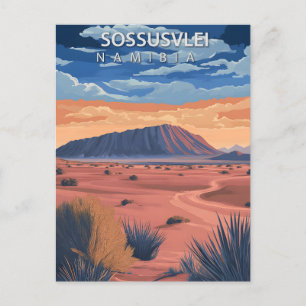 Postal Sossusvlei Namibia Desierto Vintage Viaje
