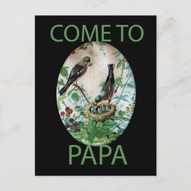 Postal Sosteniendo la bandada: capturando la crianza de l (Anverso)