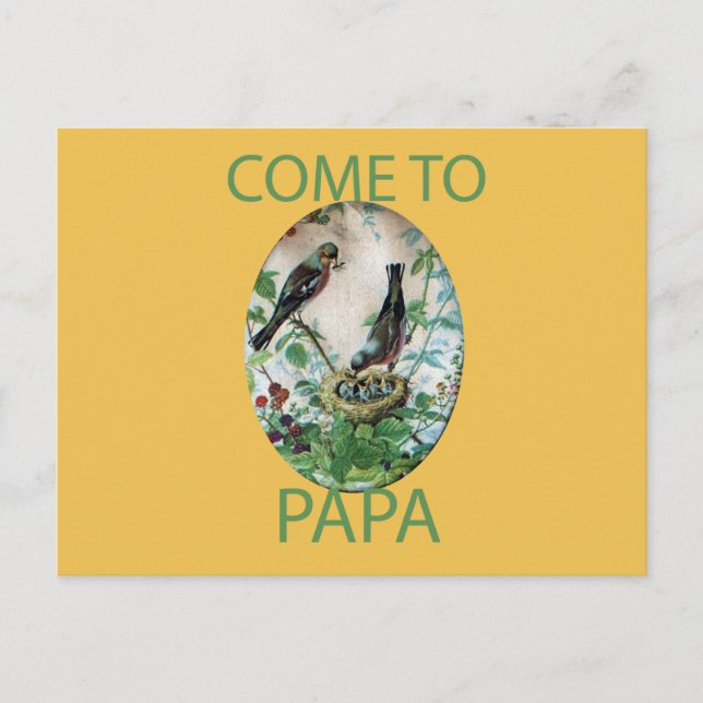 Postal Sosteniendo la bandada: capturando la crianza de l (Anverso)