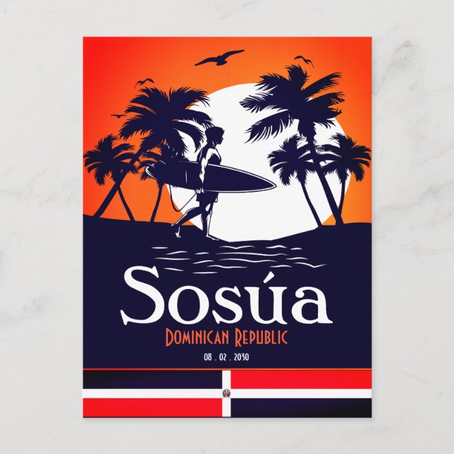 Postal Sosúa Beach Dominican - ‌ recuerdos de época de lo (Anverso)