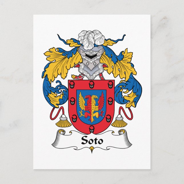 Postal Soto Family Crest (Anverso)