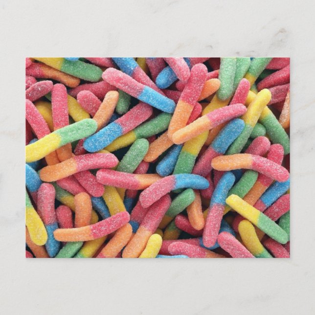 Postal Sour Gummy Worms (Anverso)