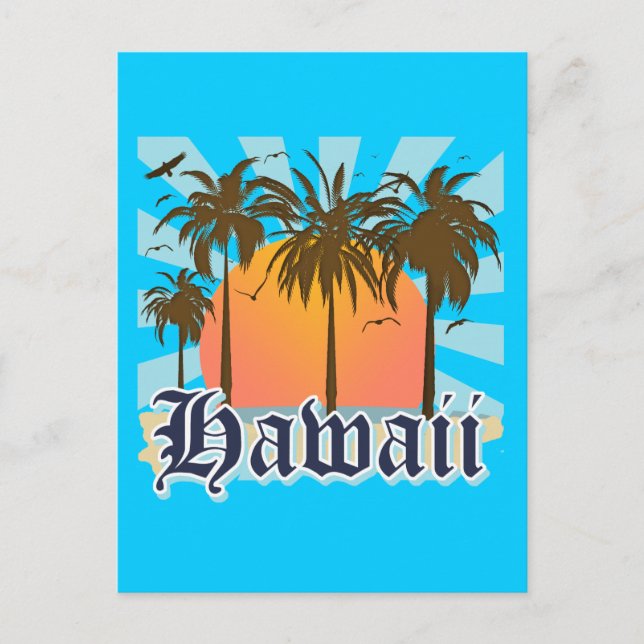 Postal Sourvenir de Hawái (Anverso)