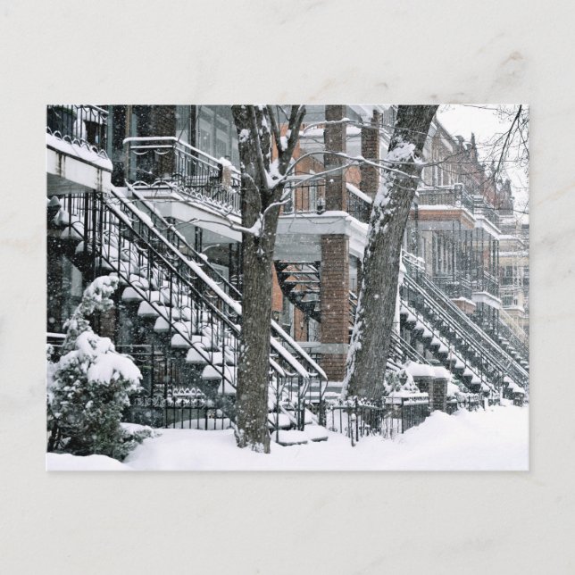 Postal Sous la neijge (Anverso)