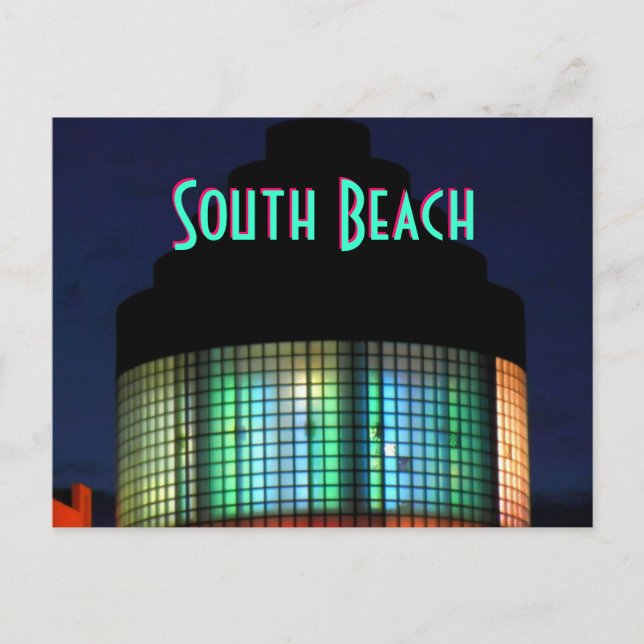 Postal ~South Beach Art Deco~ POSTCARD (Anverso)