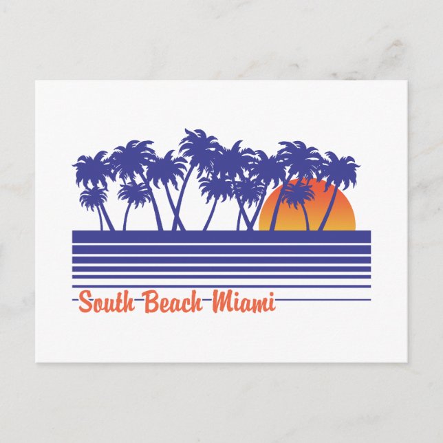 Postal South Beach Miami (Anverso)