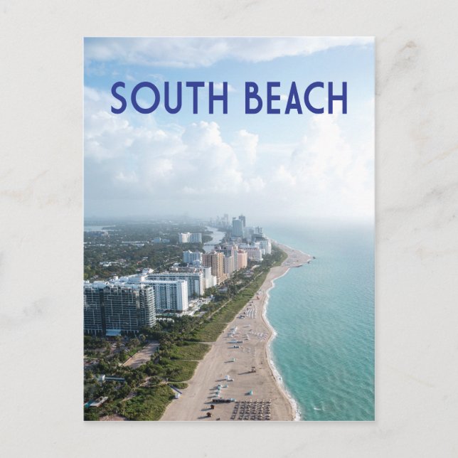 Postal South Beach Miami Florida (Anverso)