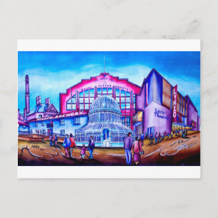 Postal South Belfast con sala de teatro y reyes líricos