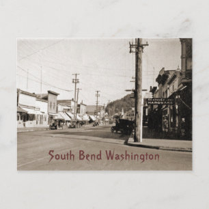 Postal South Bend Washington hacia 1925