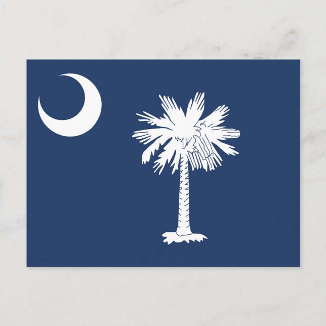 Postal South Carolina State Flag Crescent Moon (Anverso)