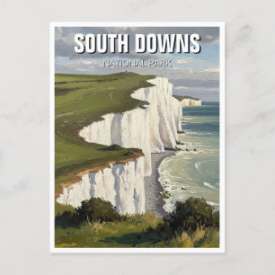 Postal South Downs Parque nacional Inglaterra Viajes