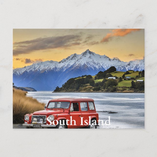 Postal South Island NZ (Anverso)