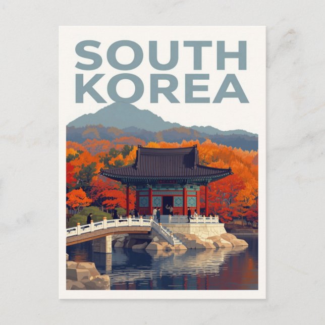 Postal South Korea Autumn Palace (Anverso)