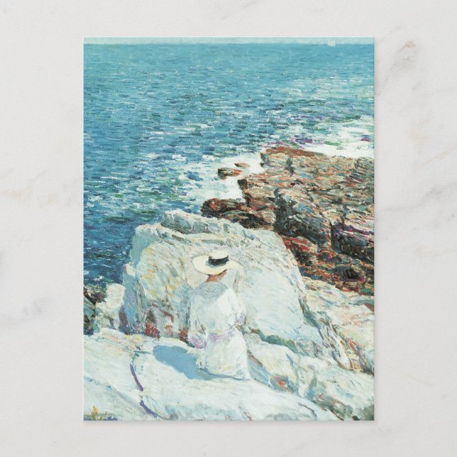 Postal South Ledges, apósito por Frederick Childe Hassam (Anverso)