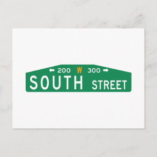 Postal South Street, Filadelfia, Rótulo de la calle PA