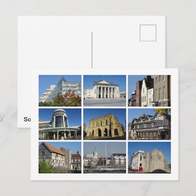 Postal Southampton (Anverso / Reverso)