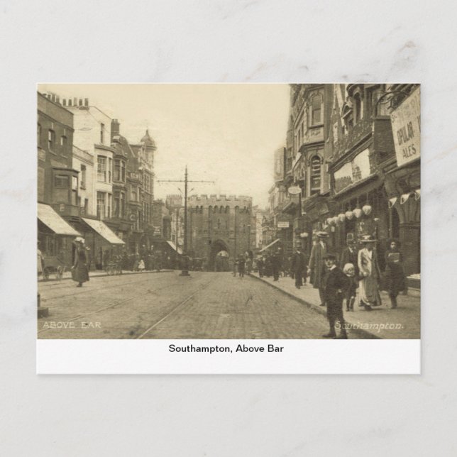 Postal Southampton, arriba Bar (Anverso)